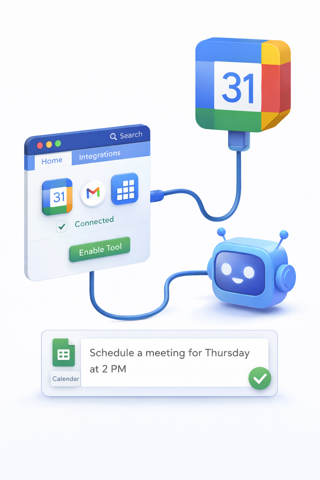 Effortless Scheduling with Google Calendar & TenseAI